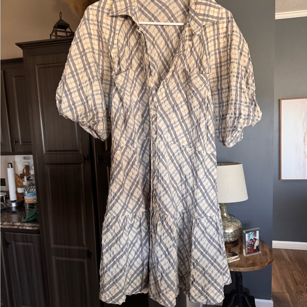 N Simkhai Women's Crissy Raglan Puff Sleeve Mini Dress